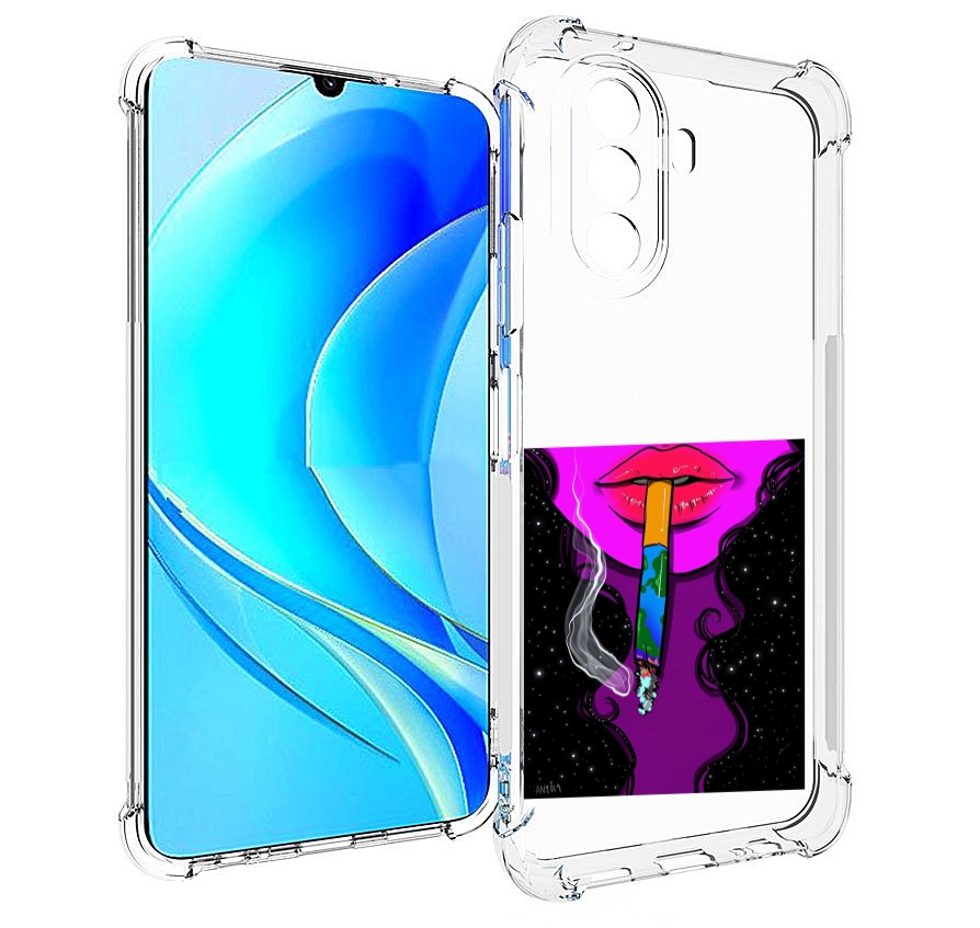 

Чехол MyPads девушка курит землю женский для Huawei Nova Y70 / Nova Y70 Plus (MGA-LX9N), Прозрачный, Tocco