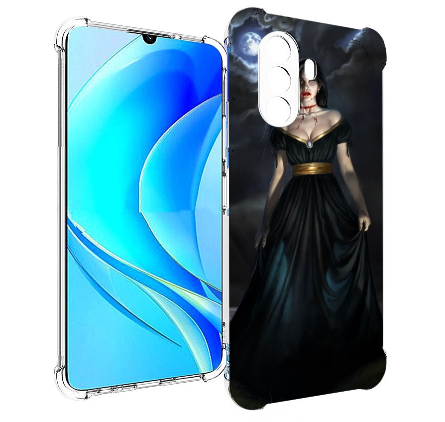 

Чехол MyPads девушка с порезом на горле женский для Huawei Nova Y70 / Nova Y70 Plus, Прозрачный, Tocco