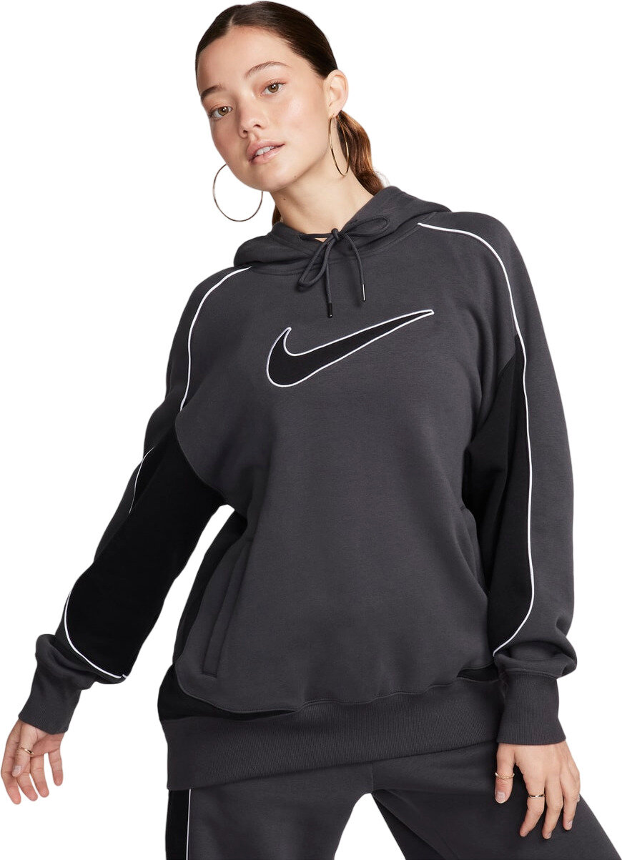 

Худи женское Nike W NSW FLC OS PO HDY SW серое M, Серый, W NSW FLC OS PO HDY SW