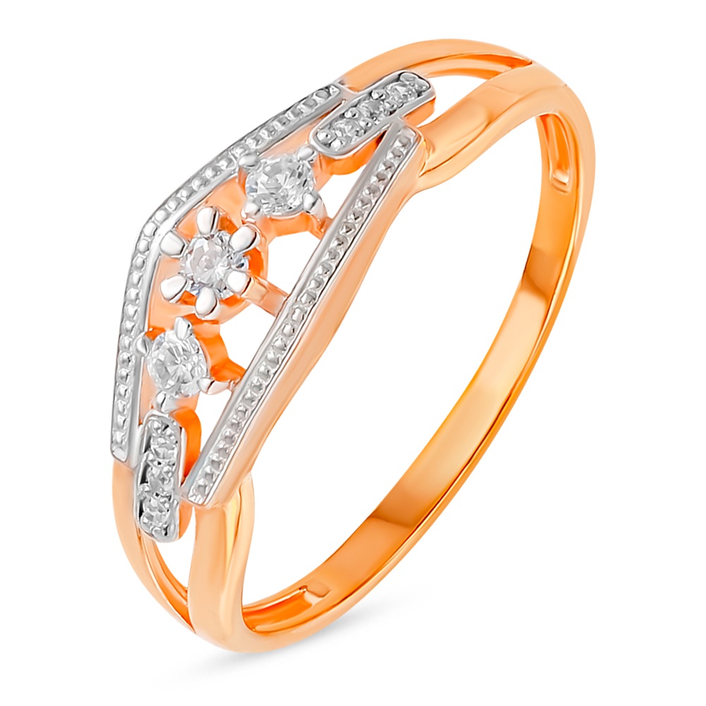 

Кольцо из золота р. , 585Gold 301011644, фианит, 301011644