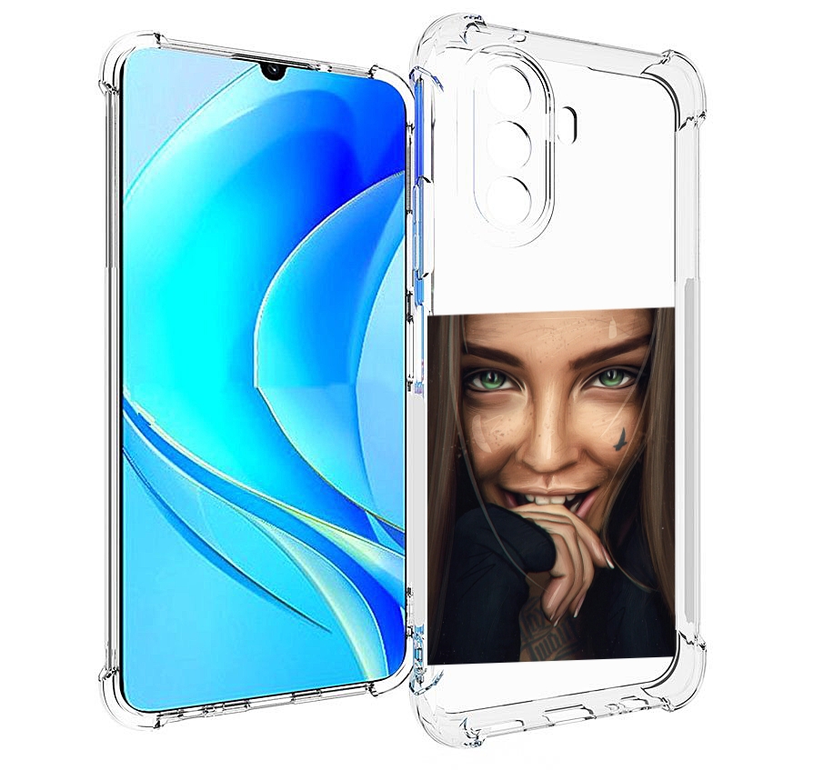 

Чехол MyPads девушка улыбается женский для Huawei Nova Y70 / Nova Y70 Plus (MGA-LX9N), Прозрачный, Tocco