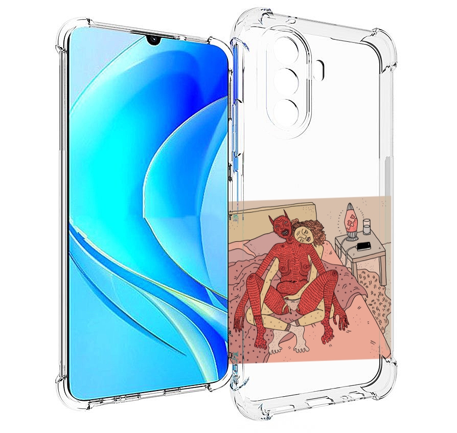 

Чехол MyPads девушка-без-кожи для Huawei Nova Y70 / Nova Y70 Plus (MGA-LX9N), Прозрачный, Tocco