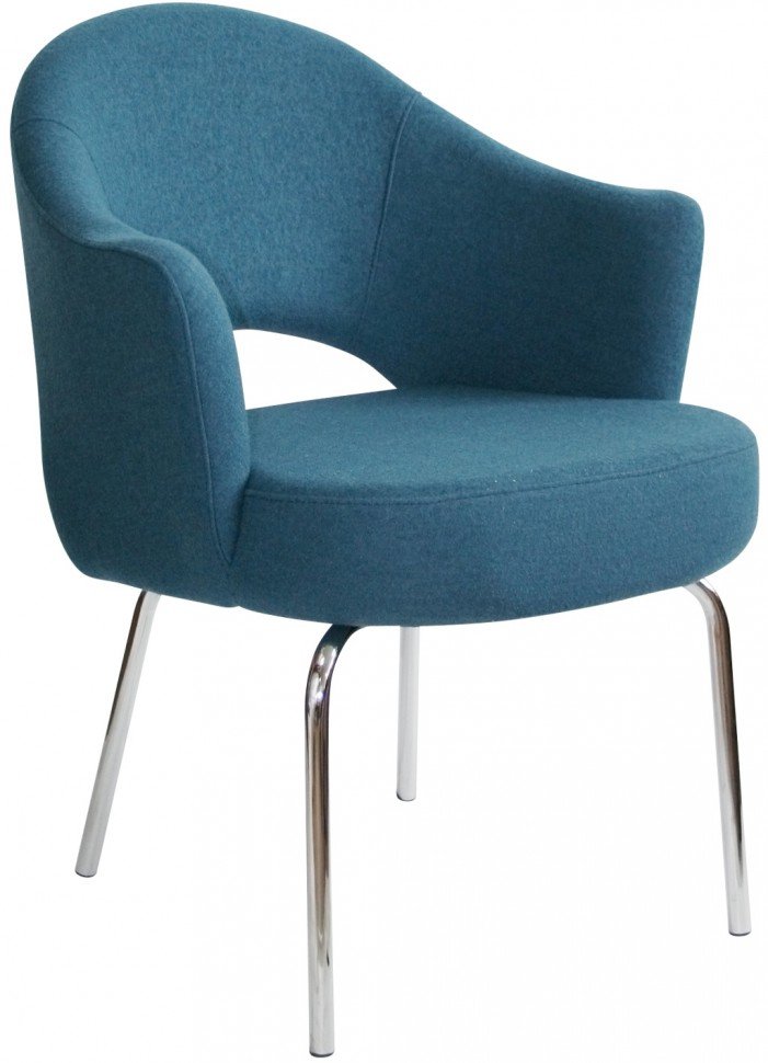 Кресло с обивкой ReeHouse A621 Серо-синий