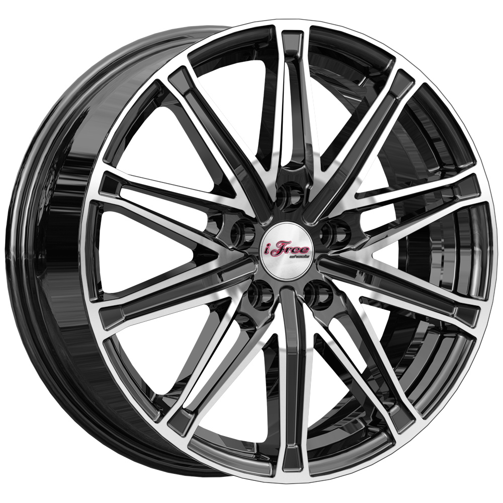 

Колесный диск iFree Виар (КС1065) (Блэк Джек) 6.5xR17 ET33 5*108 D60.1, Виар