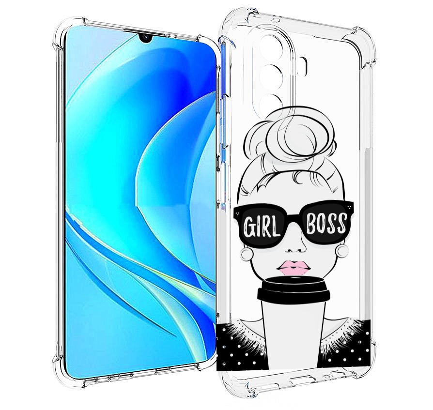 

Чехол MyPads девушка-босс женский для Huawei Nova Y70 / Nova Y70 Plus (MGA-LX9N), Прозрачный, Tocco