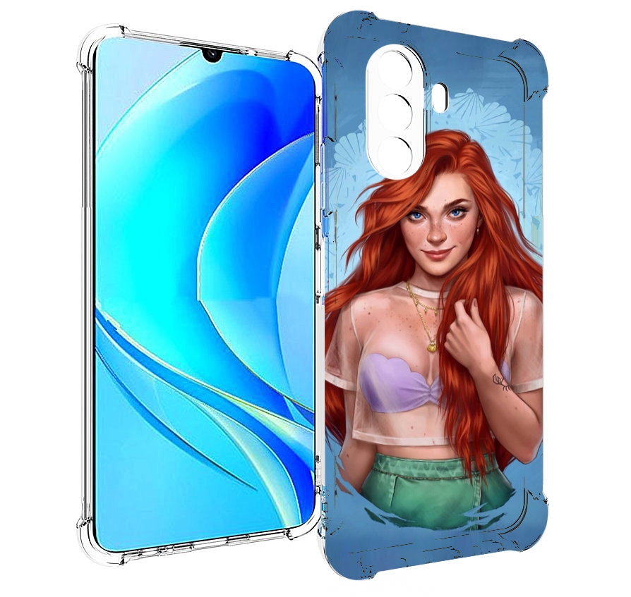 

Чехол MyPads девушка-в-голубом-фоне женский для Huawei Nova Y70 / Nova Y70 Plus, Прозрачный, Tocco