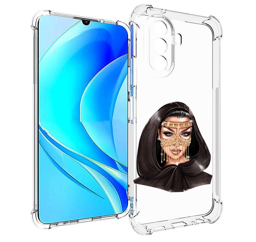 

Чехол MyPads девушка-в-золотой-маске для Huawei Nova Y70 / Nova Y70 Plus (MGA-LX9N), Прозрачный, Tocco