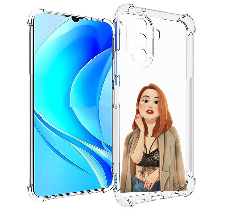 

Чехол MyPads девушка-в-кружевном-2 для Huawei Nova Y70 / Nova Y70 Plus (MGA-LX9N), Прозрачный, Tocco