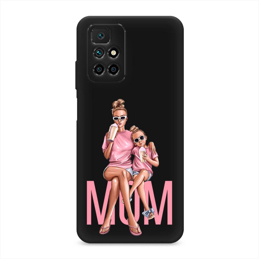 фото Матовый силиконовый чехол "lovely mom" на xiaomi redmi 10 awog