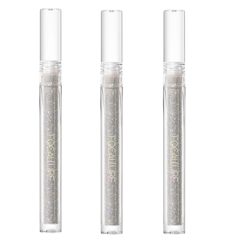 Тени Focallure для век жидкие с глиттером Glittering Liquid Eyeshadow тон S02 1.5 г 3 шт