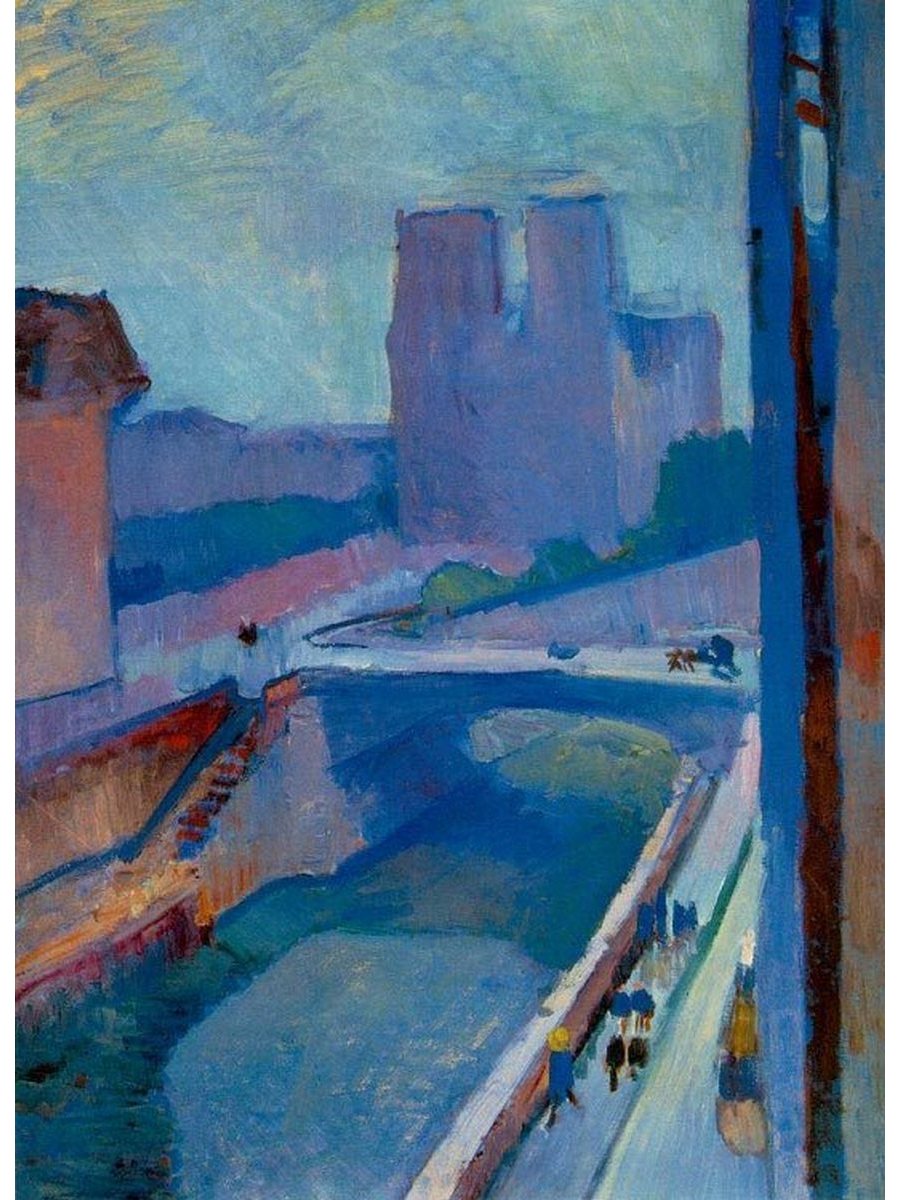 

Постер DRABS A2 Матисс Анри Очертания Нотр-Дам ночью