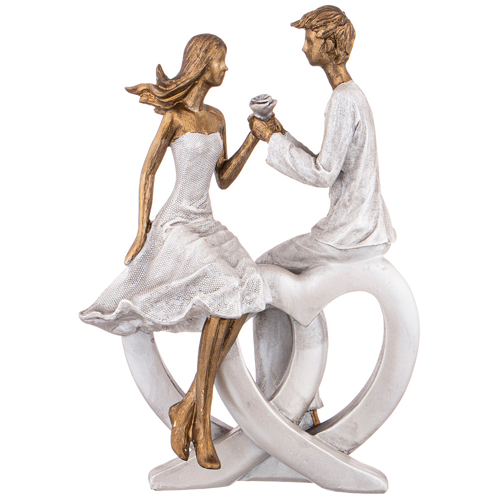 

Набор из 2 штук Статуэтка Lefard Фьюжн Влюбленные 16.5х10.5х23см полистоун 162-963_, Белый