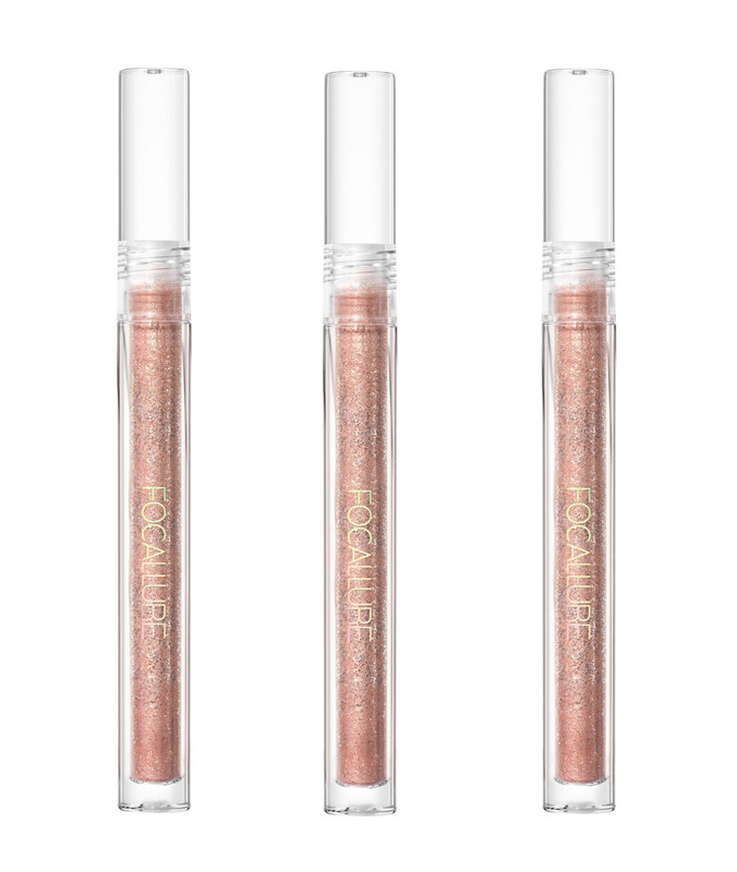 Тени Focallure для век жидкие с глиттером Glittering Liquid Eyeshadow тон S03 1.5 г 3 шт