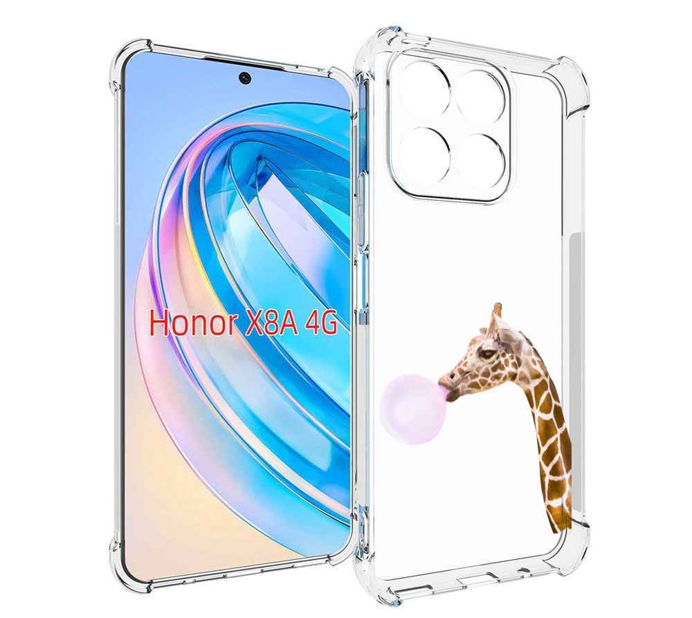 

Чехол MyPads жираф-с-жвачкой для Honor X8a, Tocco