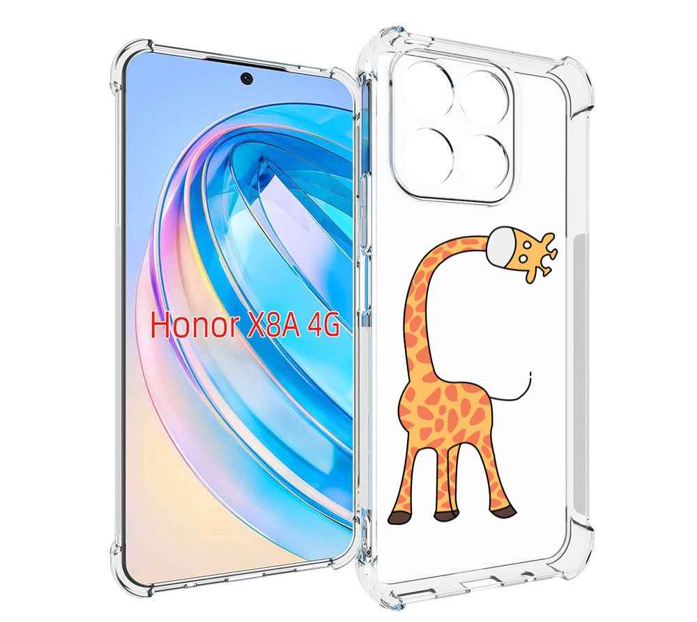 

Чехол MyPads жирафик детский для Honor X8a, Tocco