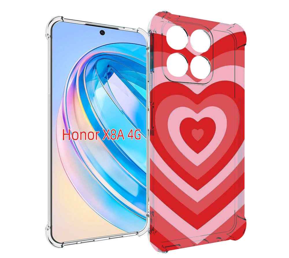 

Чехол MyPads завораживающее сердце женский для Honor X8a, Tocco