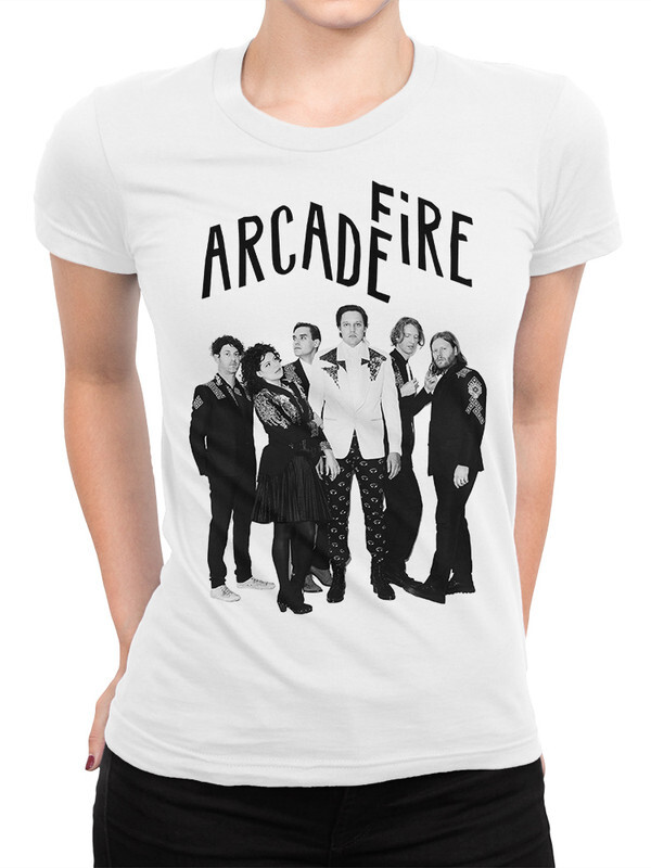 

Футболка женская Design Heroes Arcade Fire белая L, Arcade Fire