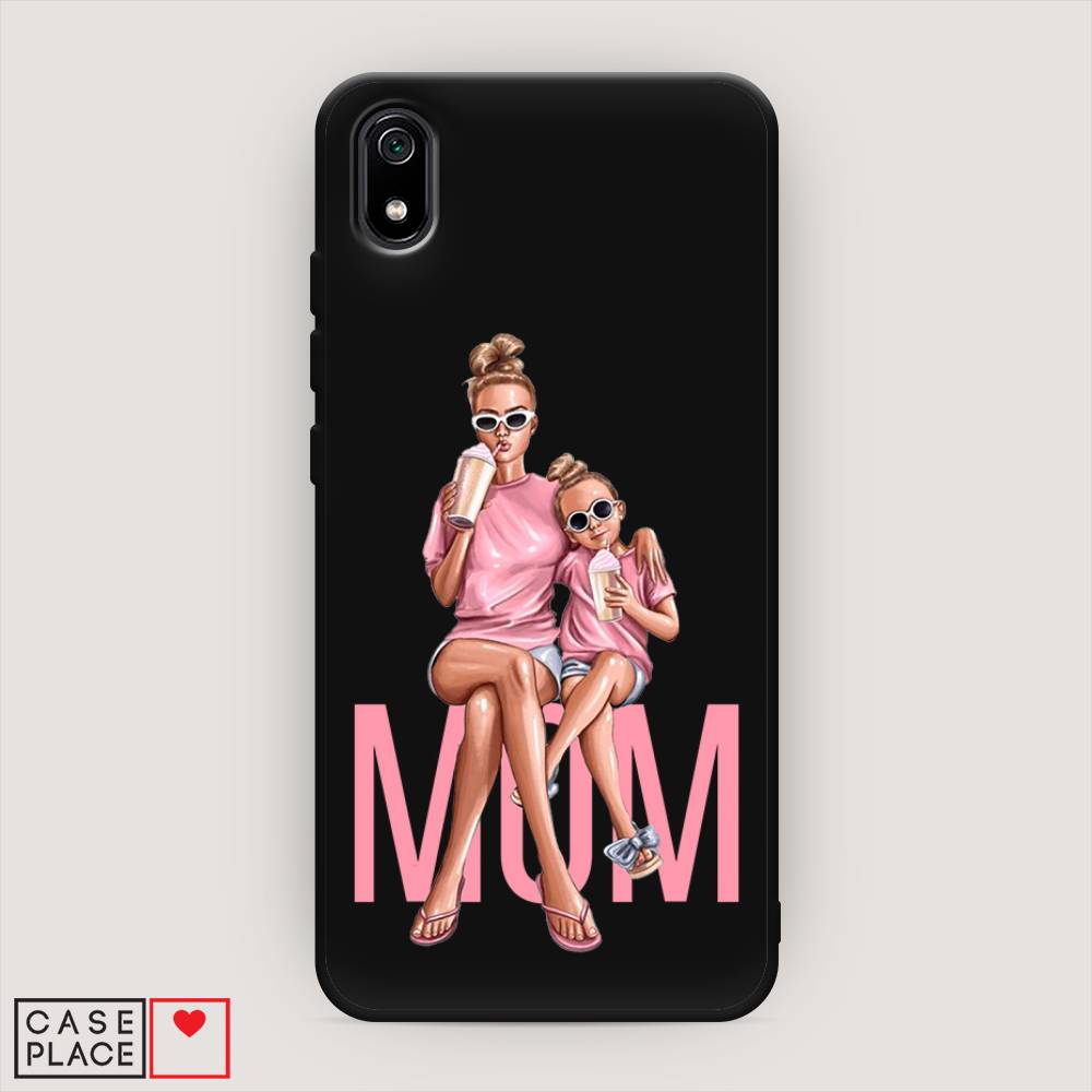 фото Матовый силиконовый чехол "lovely mom" на xiaomi redmi 7a awog