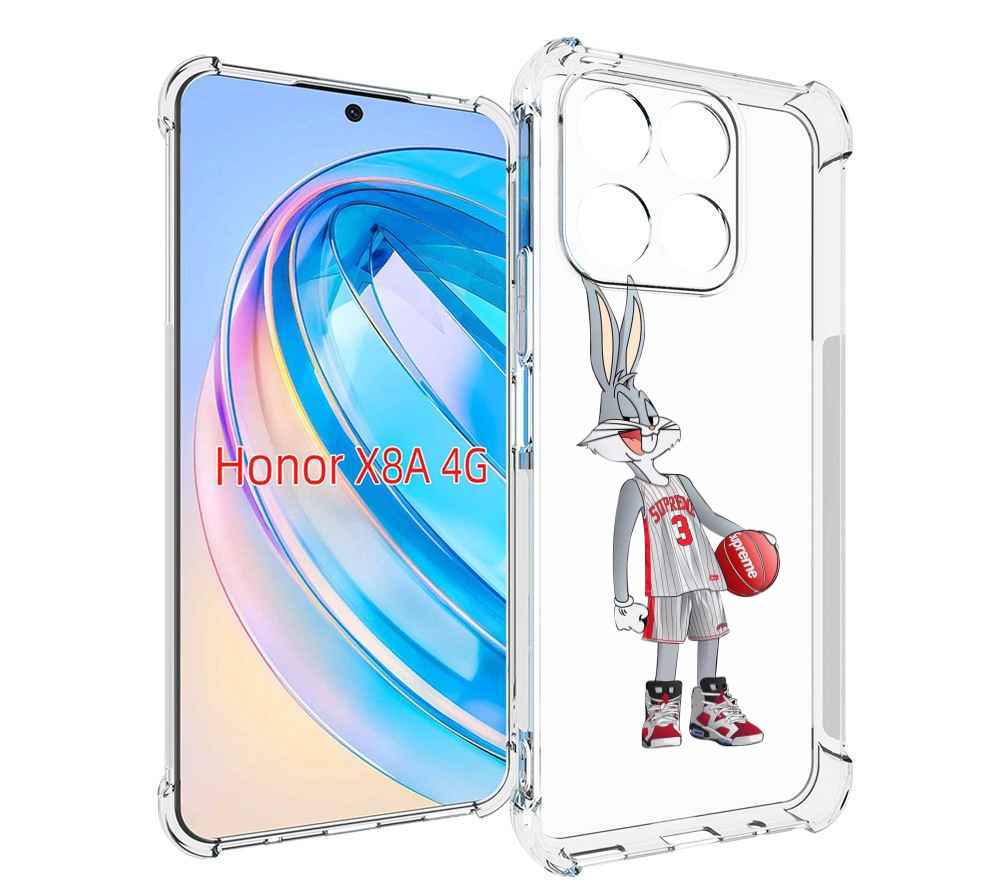 

Чехол MyPads заяц-баскетболист женский для Honor X8a, Tocco
