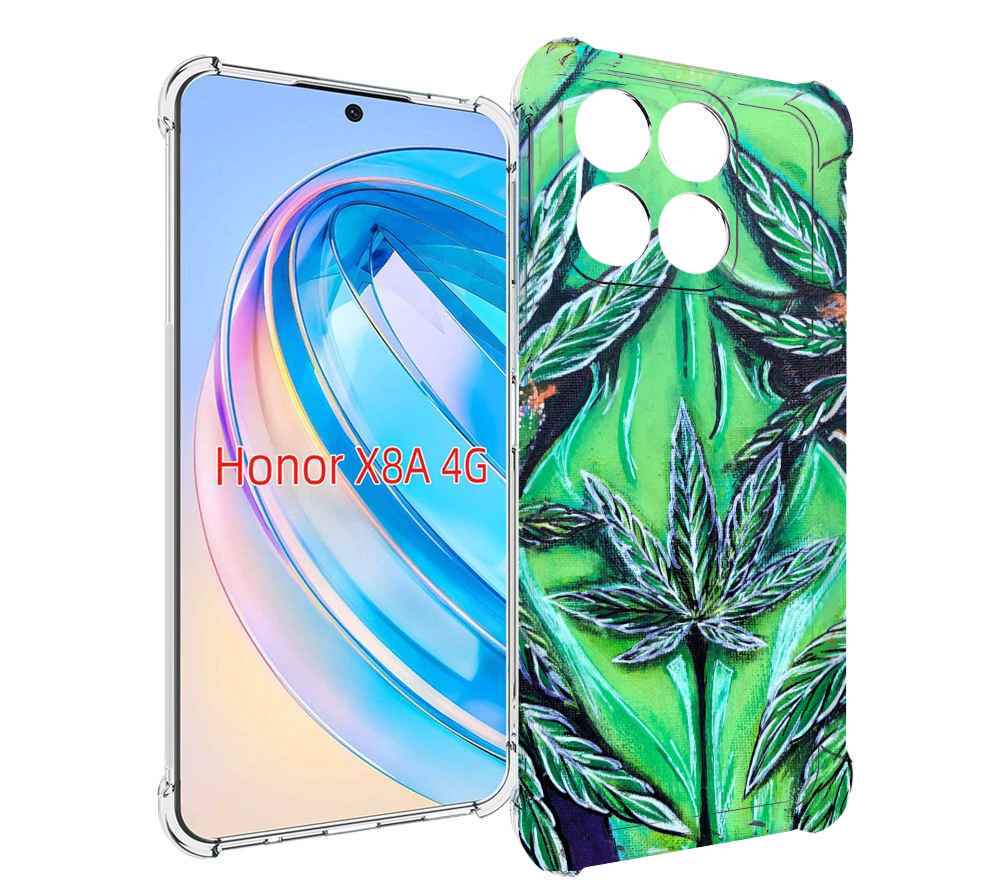 

Чехол MyPads зеленая девушка для Honor X8a, Tocco