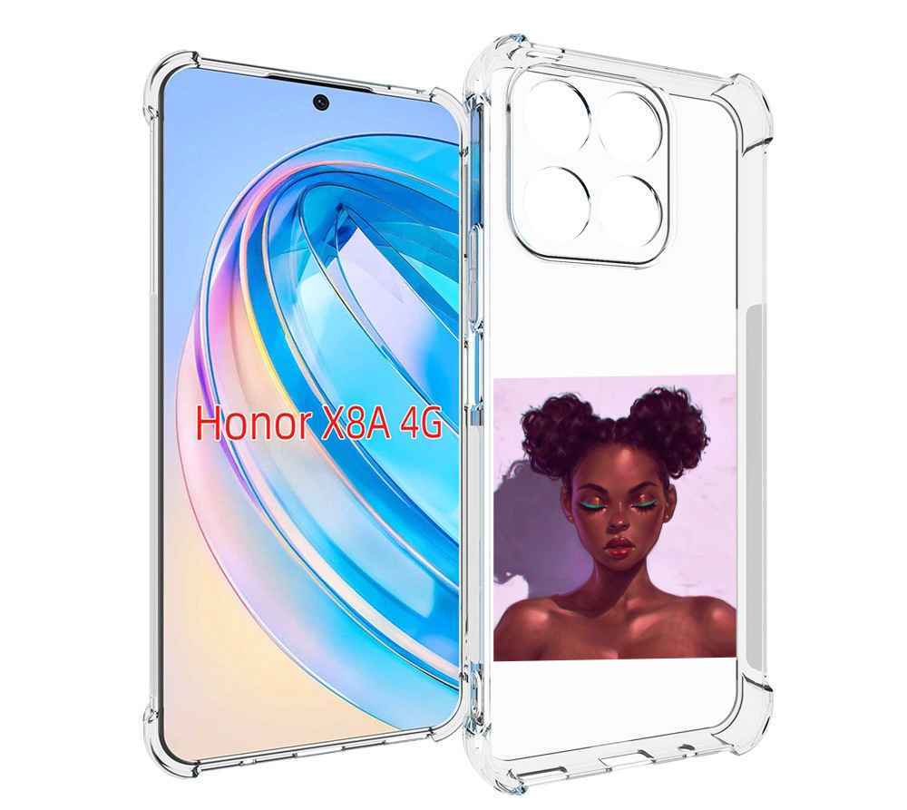 

Чехол MyPads зеленые-стрелки женский для Honor X8a, Tocco