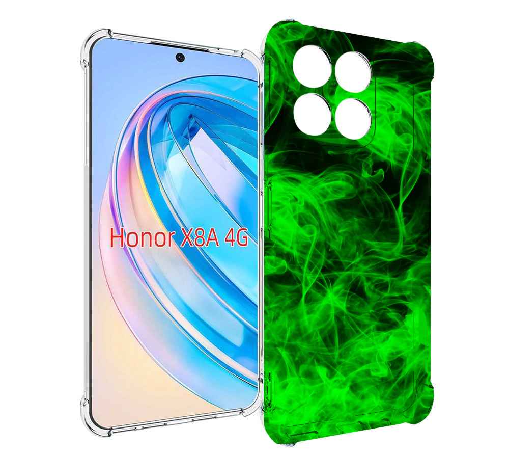 

Чехол MyPads зеленый-дымок для Honor X8a, Tocco