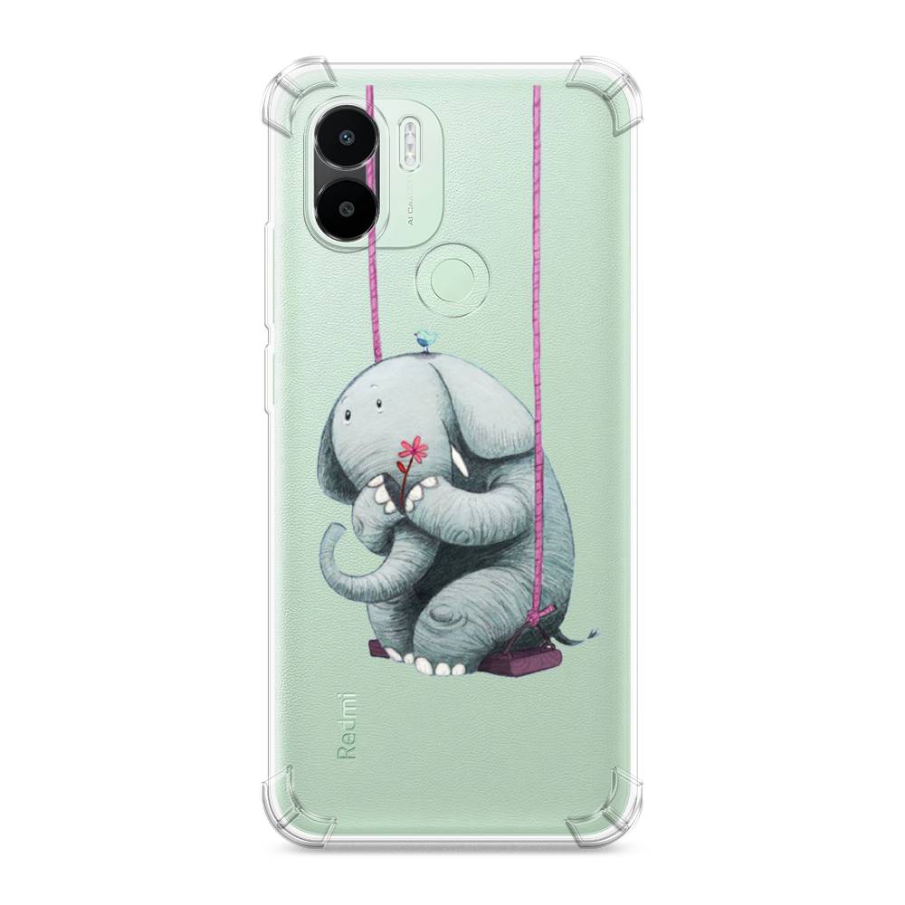 

Чехол Awog на Xiaomi Redmi A1+/A2+ "Грустный слоник", Розовый, 316751-1