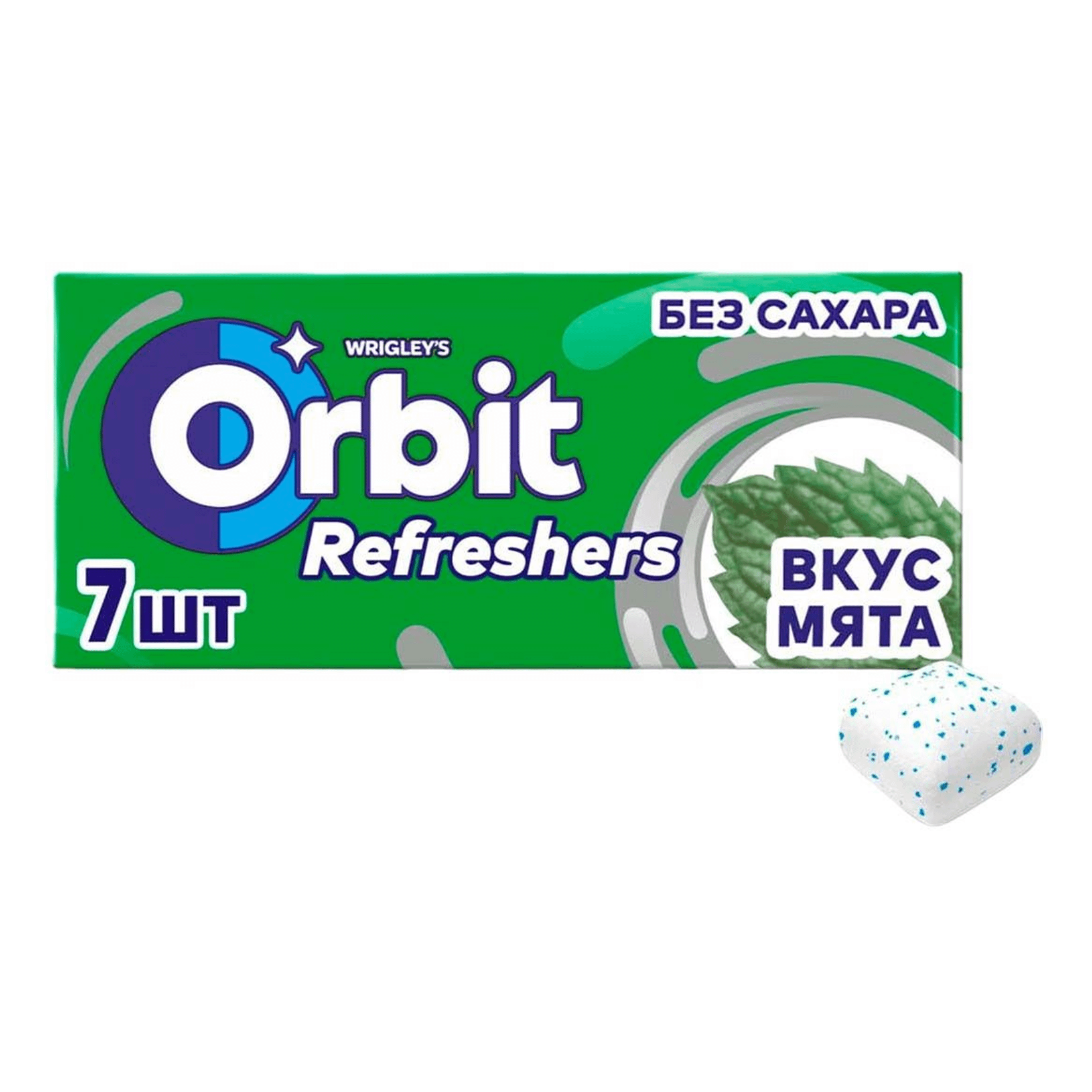 Жевательная резинка Orbit Refreshers мята 16 г 70₽