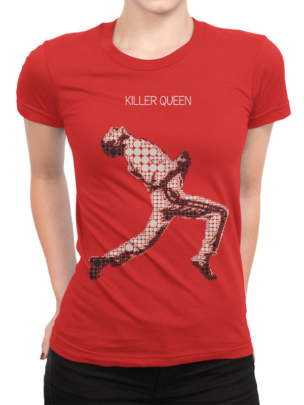 фото Футболка женская design heroes killer queen - фредди меркьюри красная xl