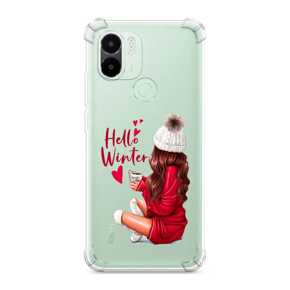 

Чехол Awog на Xiaomi Redmi A1+/A2+ "Hello winter", Красный;коричневый;белый, 318551-1