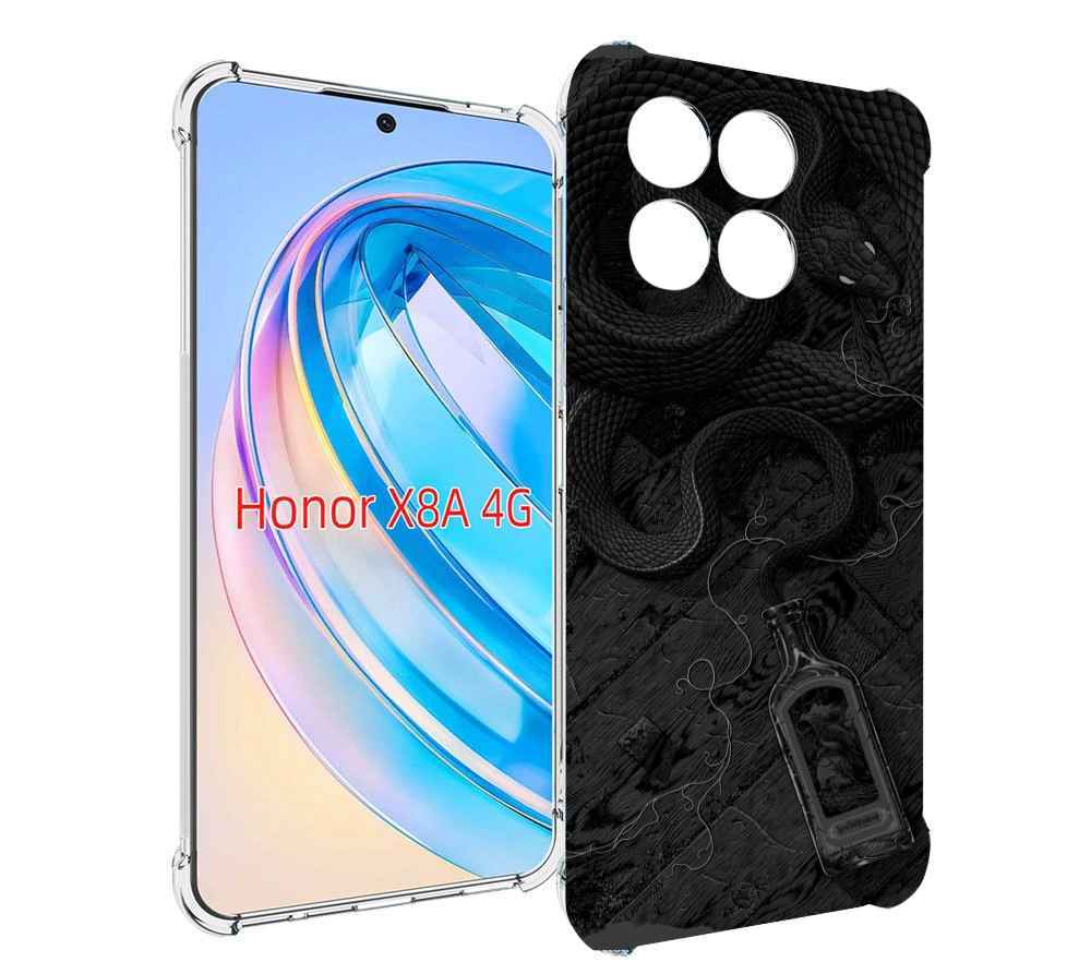 

Чехол MyPads змея с бутылкой для Honor X8a, Tocco