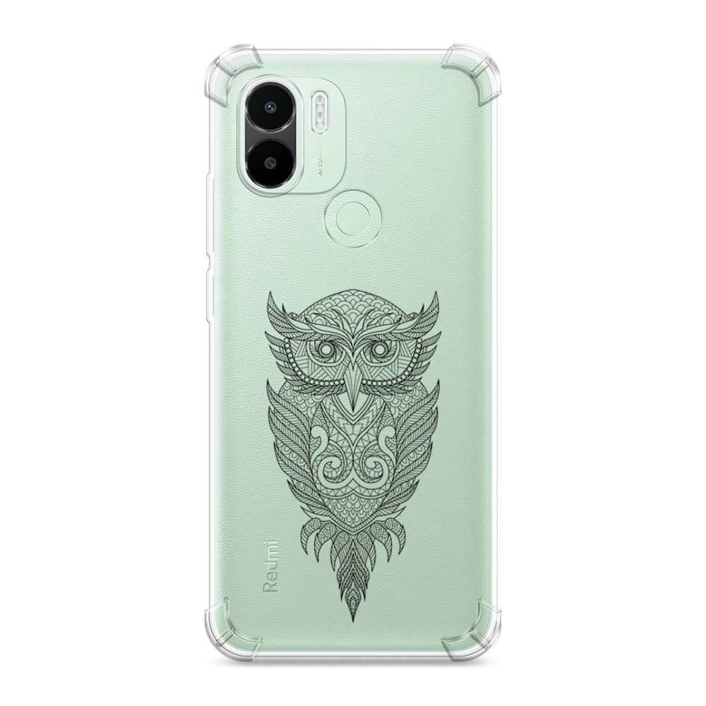 

Чехол Awog на Xiaomi Redmi A1+/A2+ "Филин графика", Черный, 318551-1