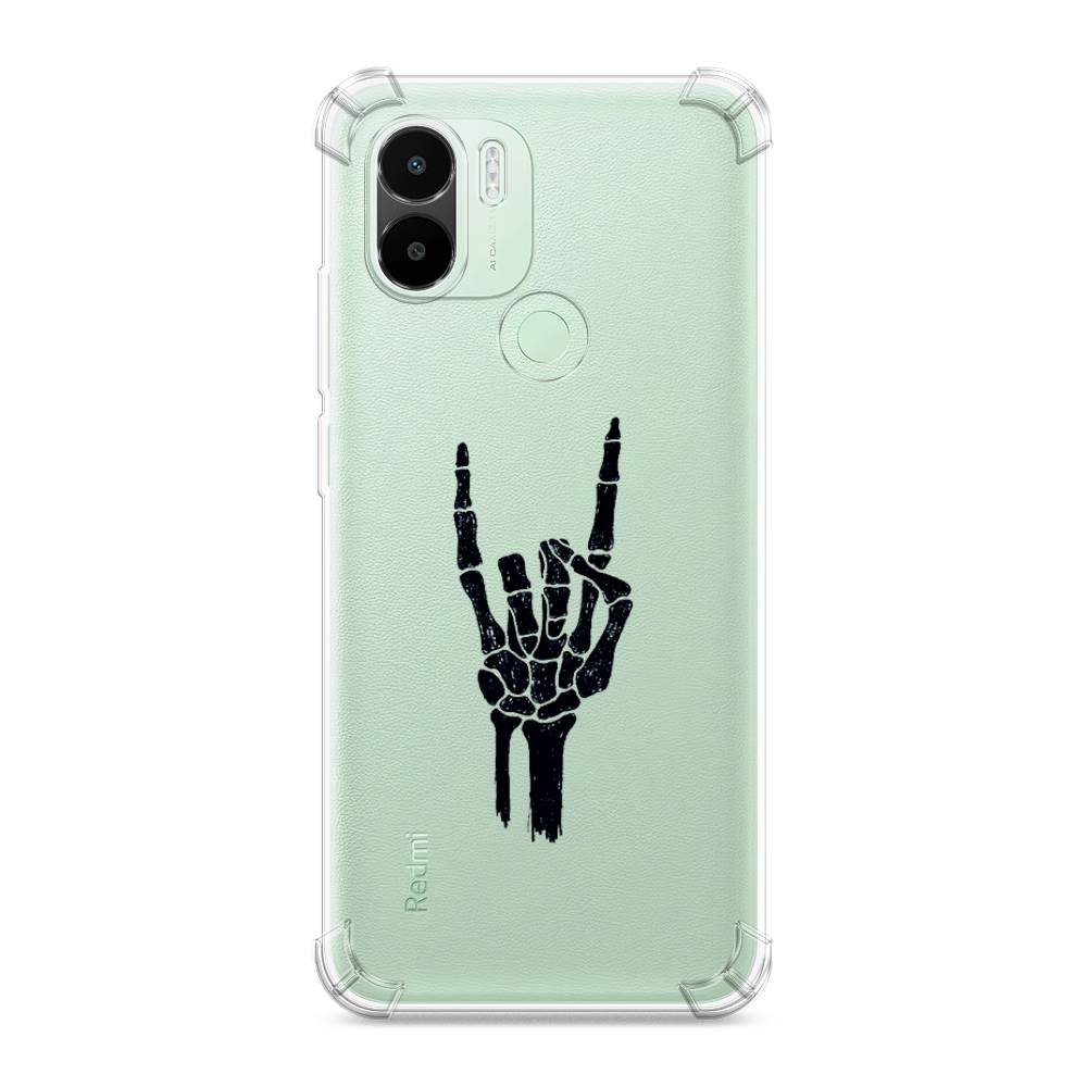 

Чехол Awog на Xiaomi Redmi A1+/A2+ "Rock for a skeleton", Черный;прозрачный, 318551-1