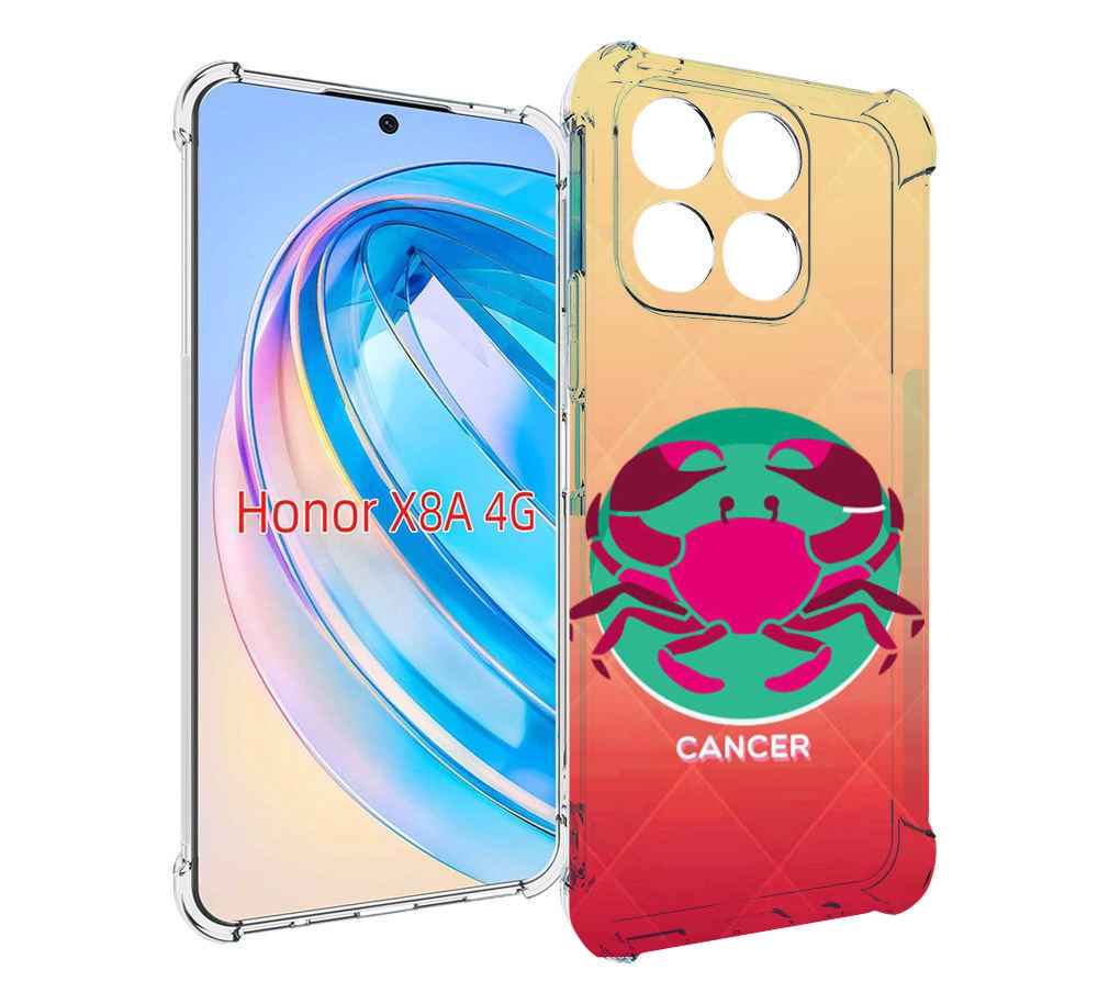 

Чехол MyPads знак зодиака рак 4 для Honor X8a, Tocco