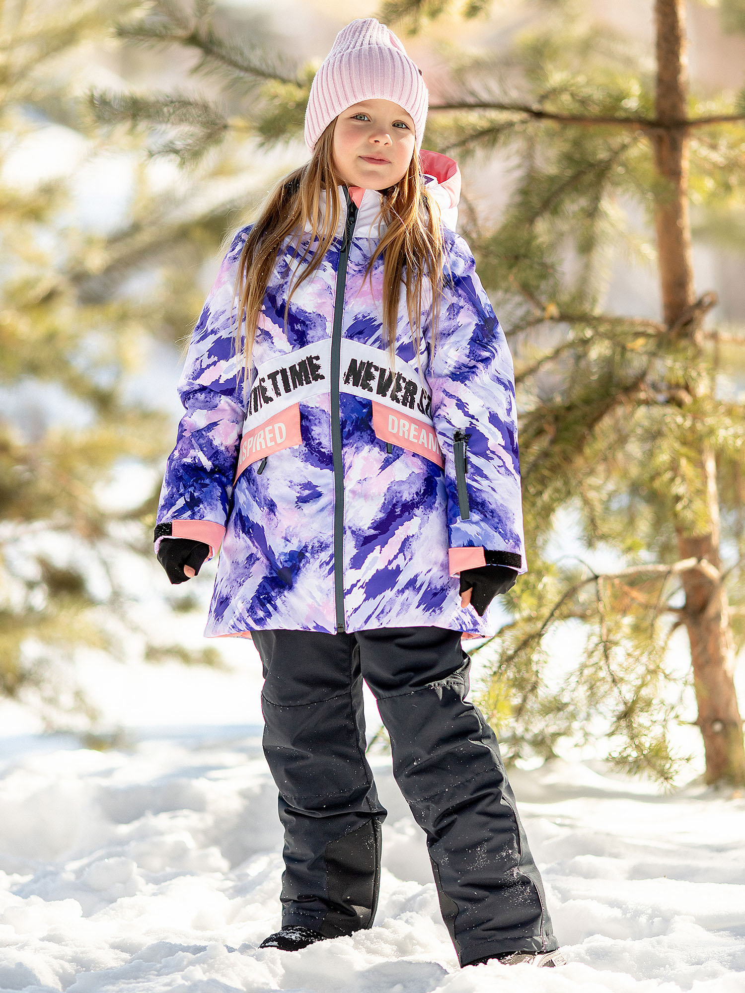 

Комплект верхней одежды Batik 127-23з-01 цв. мультиколор/темно-синий р. 152, Фиолетовый;черный, 127-23з