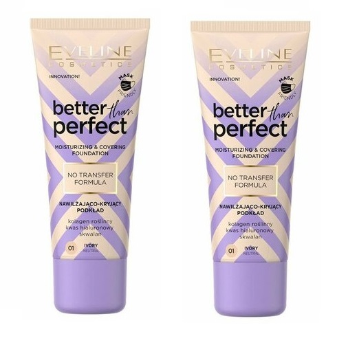 Тональная основа Eveline Cosmetics Better than Perfect Тон 01 Ivory 30 мл 2 шт