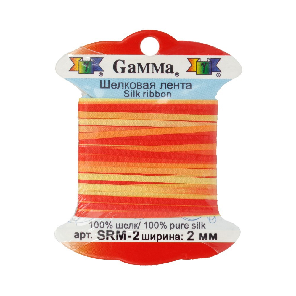 

Gamma шелковая, 2 мм, 9,1+-0,5 м, M232, желто-красная