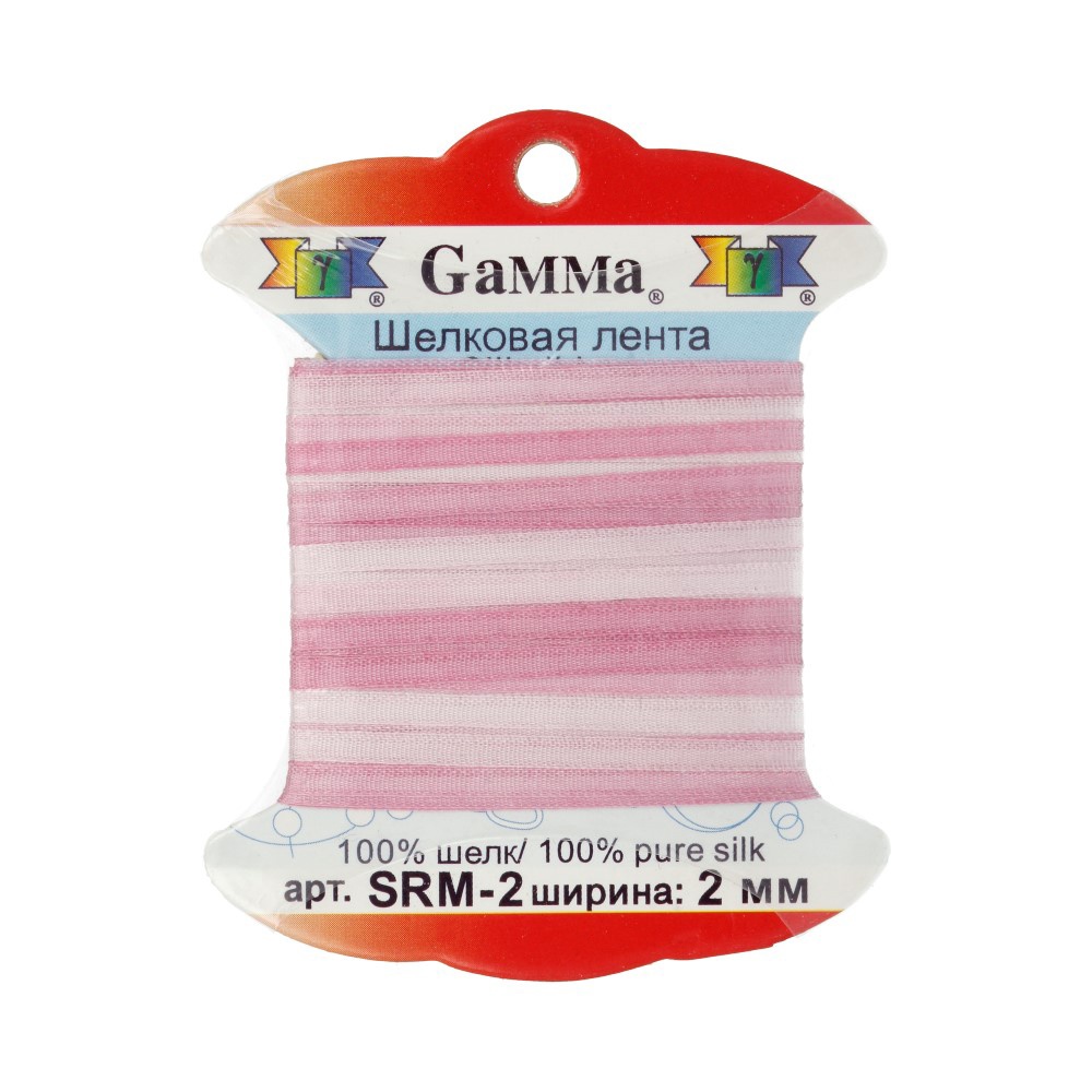 

Gamma шелковая, 2 мм, 9,1+-0,5 м, M029, бледно-розовая, светло-сиреневая, Сиреневый