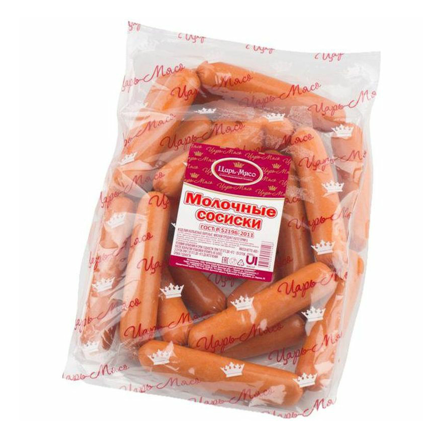 

Сосиски Царь-Мясо Молочные +-1 кг