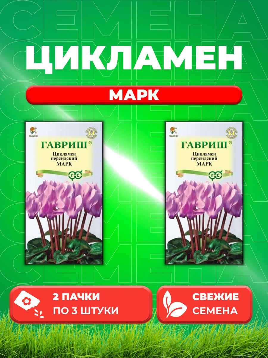 

Семена Цикламен Марк персидский* 3 шт. DH 2уп