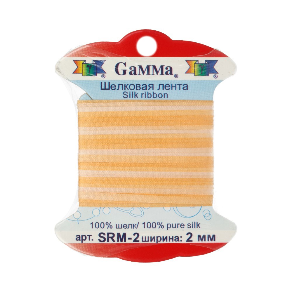 

Gamma шелковая, 2 мм, 9,1+-0,5 м, M036, светло-оранжевая, оранжевая, Оранжевый