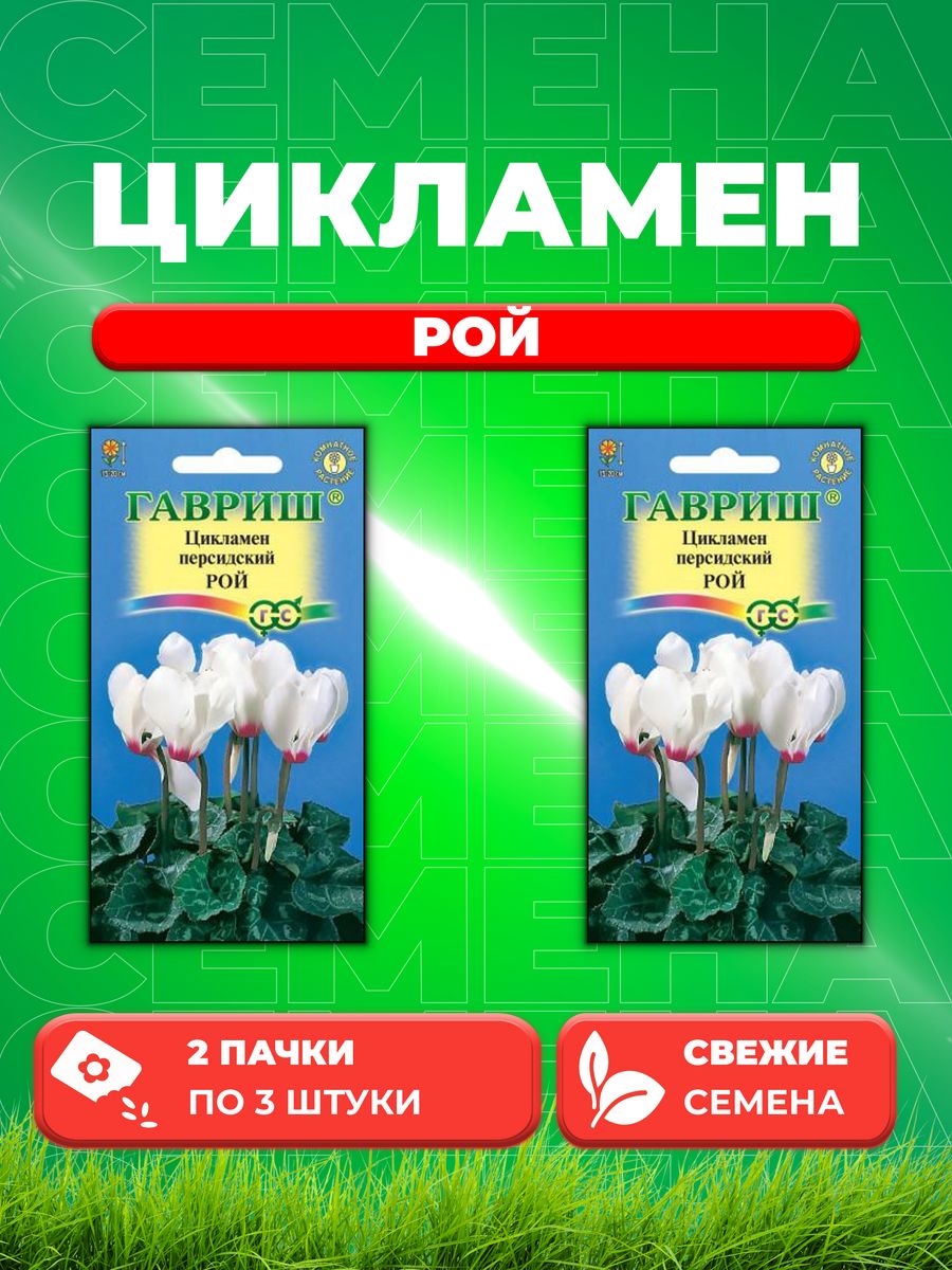 

Семена Цикламен Рой персидский* 3 шт. 2уп