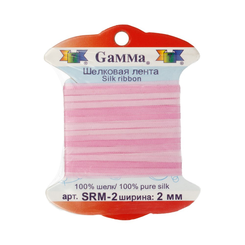 

Gamma шелковая, 2 мм, 9,1+-0,5 м, M003, бледно-розовая, сиреневая