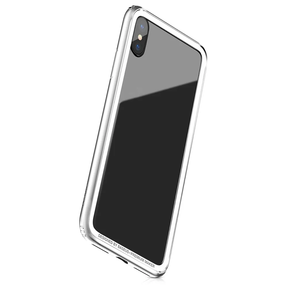 

Накладка iPhone X Hard and Soft Border Baseus Black, Прозрачный
