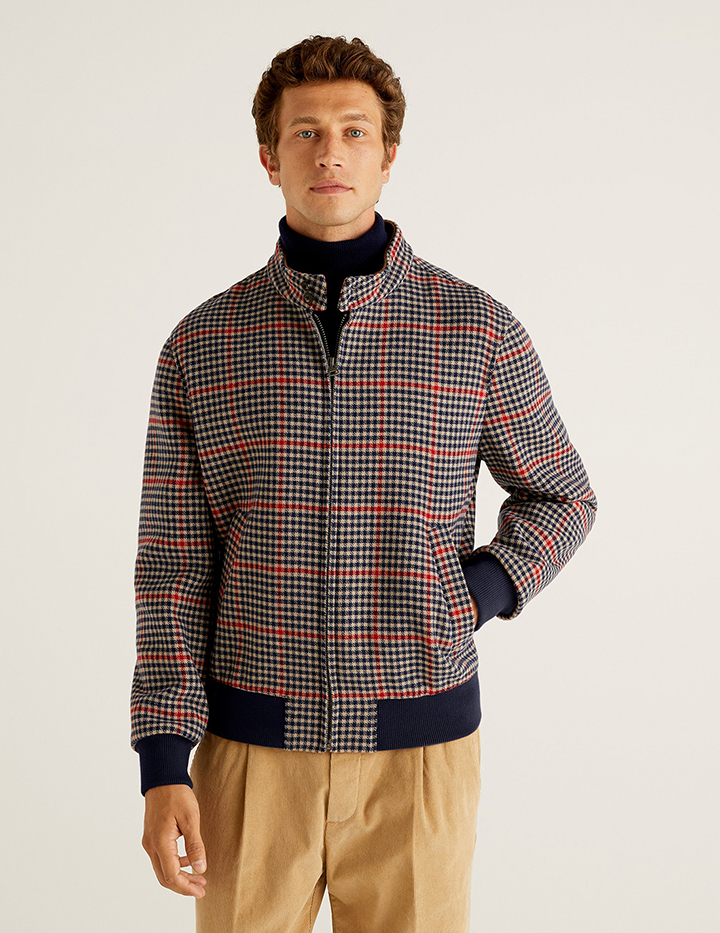 

Бомбер мужской United Colors of Benetton 21A_24U053H58 синий M, 21A_24U053H58