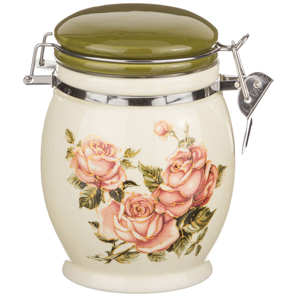 

Набор из 4 штук Банка для продуктов Agness Корейская Роза 11.5х15см 700мл 358-527_4, Бежевый