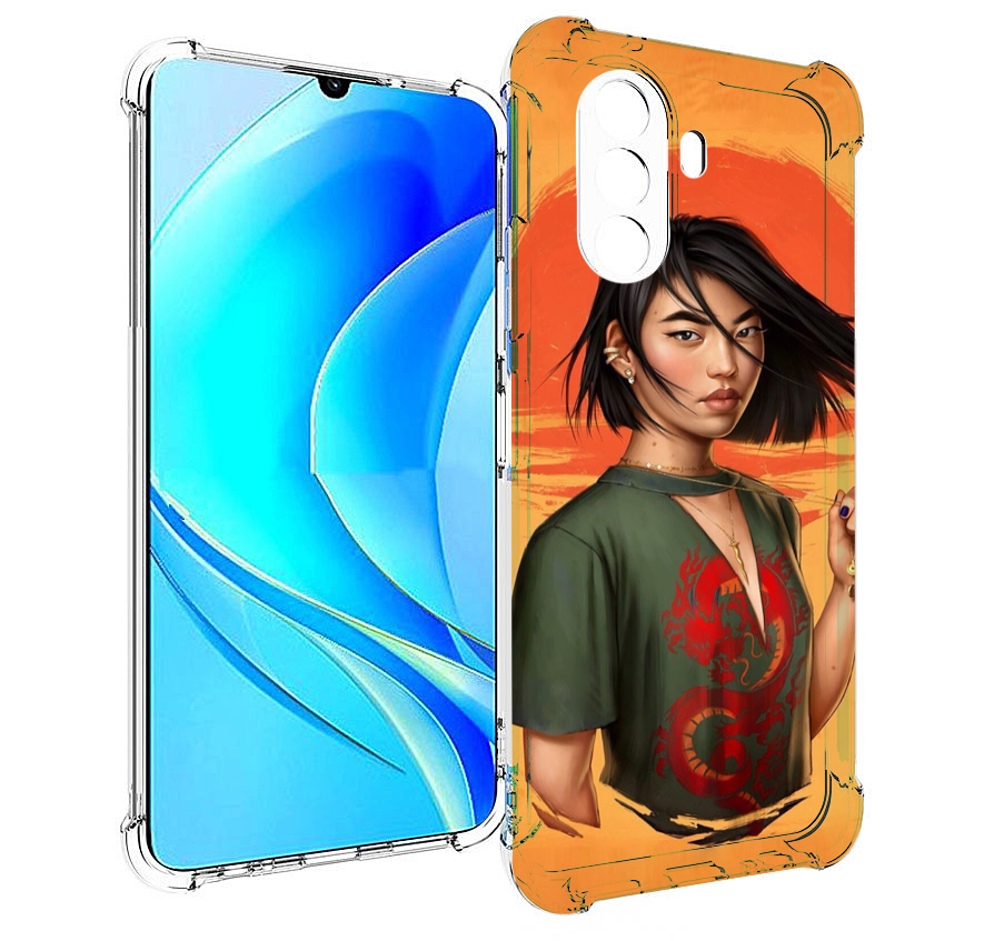 

Чехол MyPads девушка-в-оранжевом-фоне женский для Huawei Nova Y70 / Nova Y70 Plus, Прозрачный, Tocco