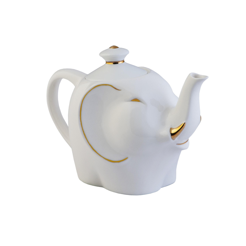 Чай Hilltop 50г, чайник Слон Модерн королевское золото