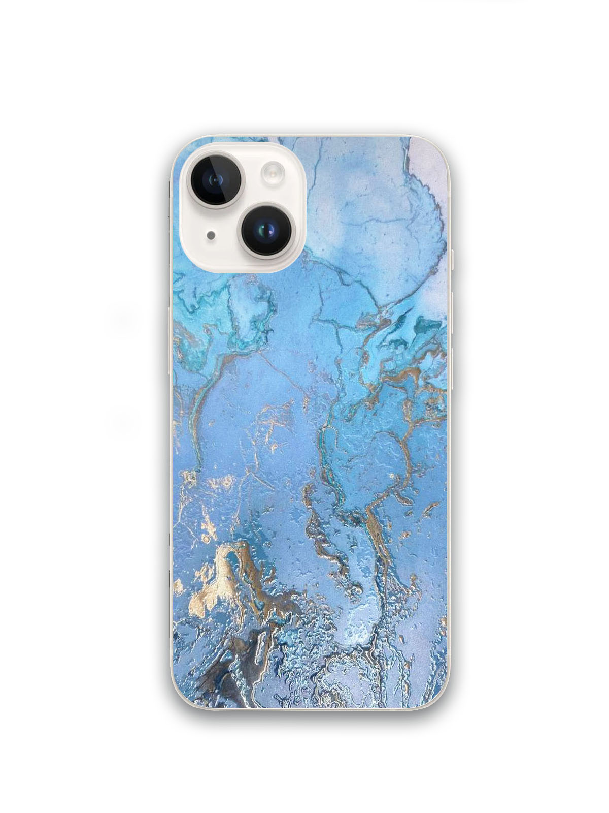 

Защитная гидрогелевая пленка на Apple iPhone 13, Задняя с рисунком Голубой мрамор, GF10003, GF10003