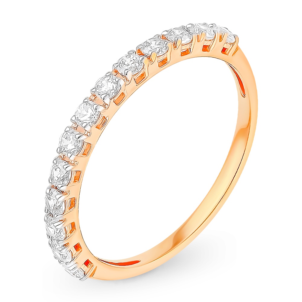 

Кольцо из красного золота с фианитом р. , 585Gold 301011507, 301011507